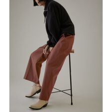 コットンライクスタイルアップワイドパンツ2【洗える】[XS～Mサイズ展開]