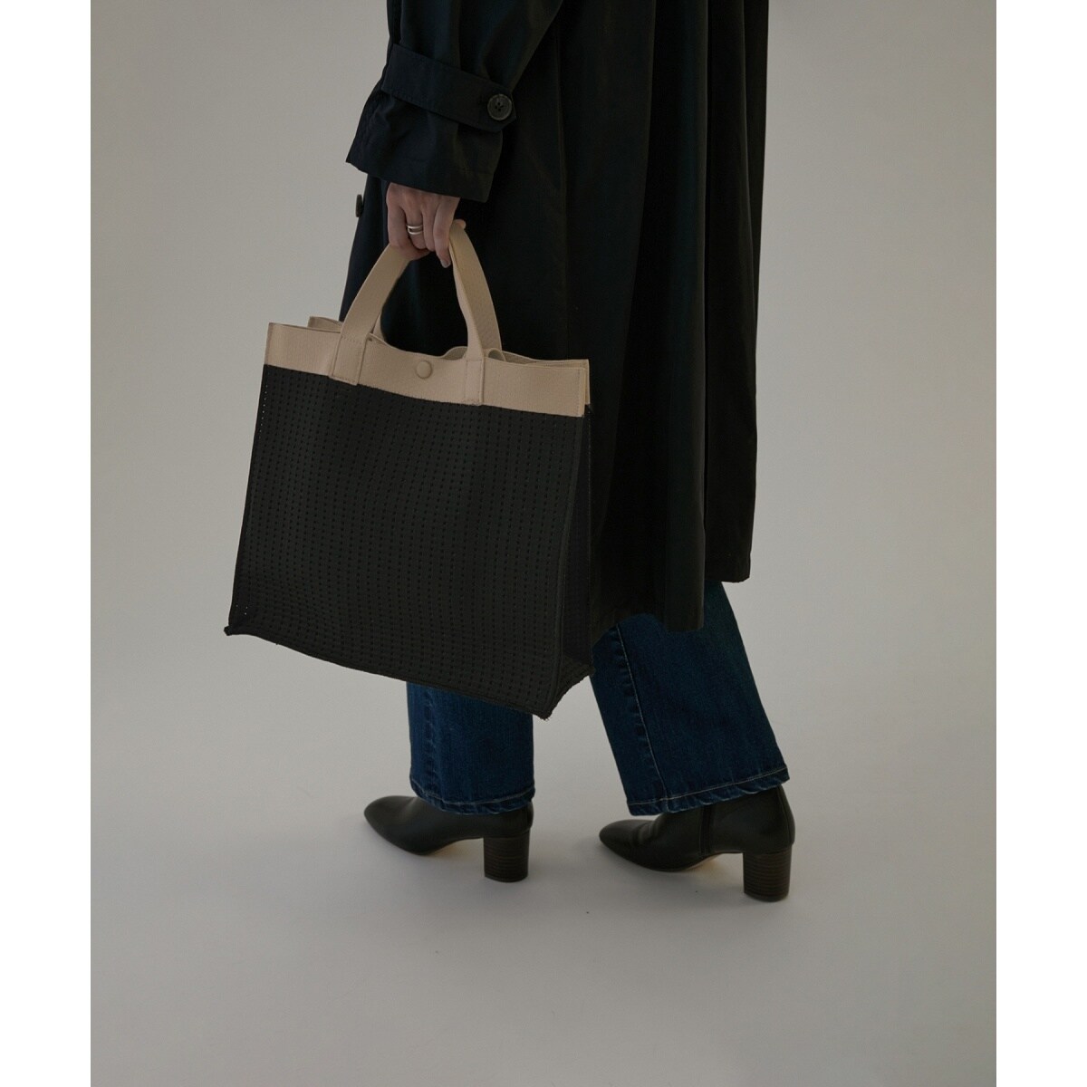 ご好評につき追加決定！]ジャガード2WAY配色トート2 | サロン アダム