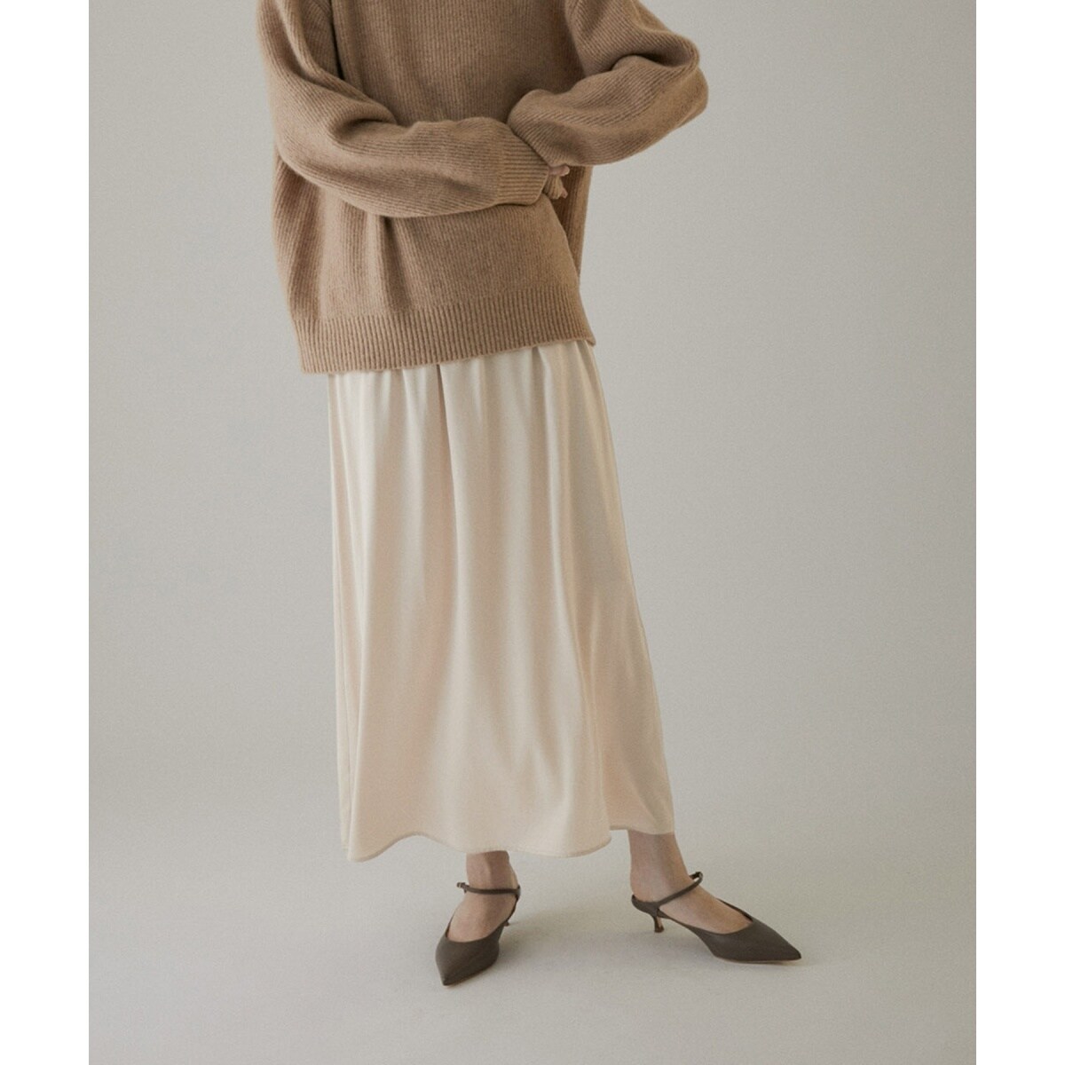 SALON adam et ropé サロンアダムエロペ シルクリネンスカート SALON adam et rope'｜シルクリネンフレアースカート | Rakuten
