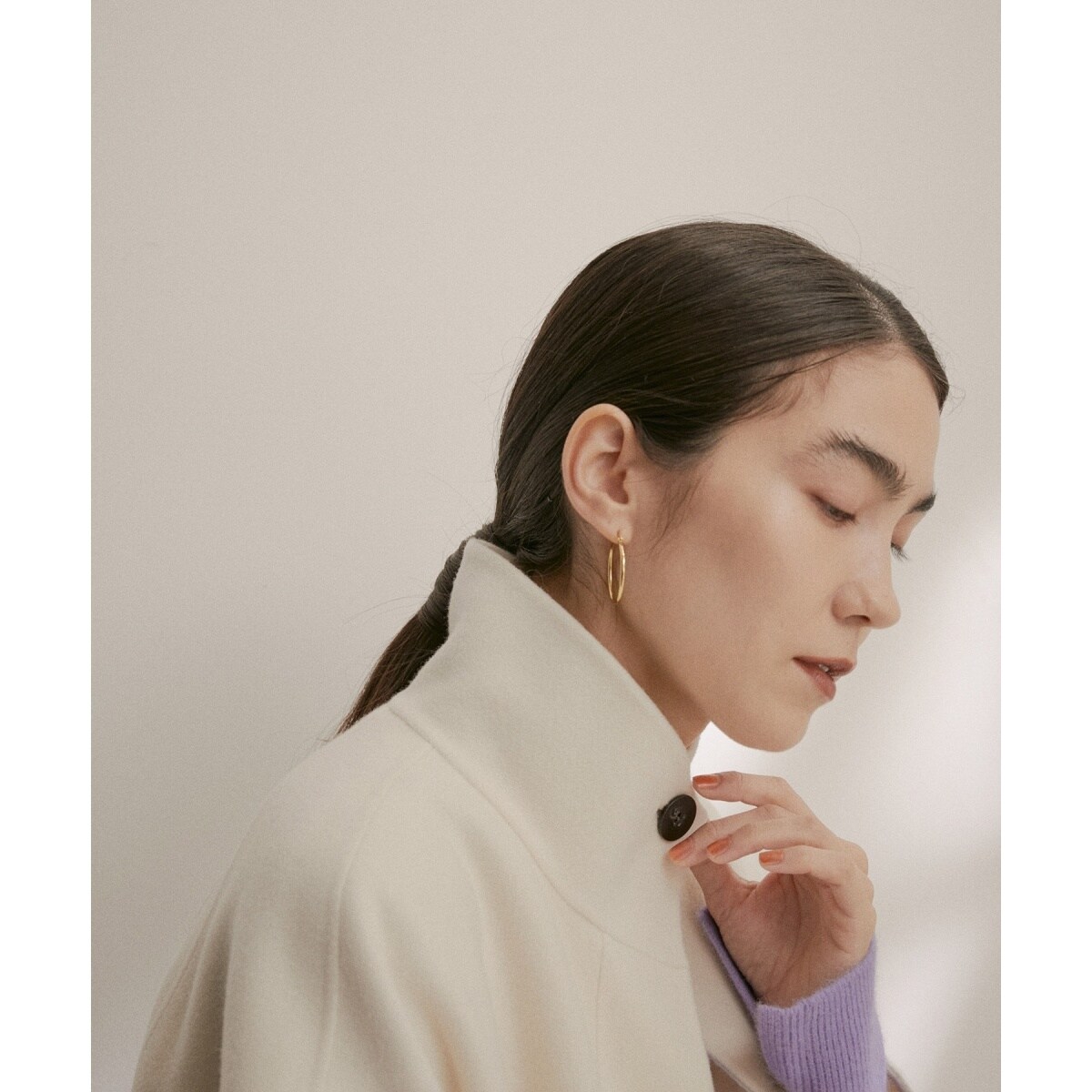 雑誌掲載】ピュアラムウールリバーミリタリースタンドカラー