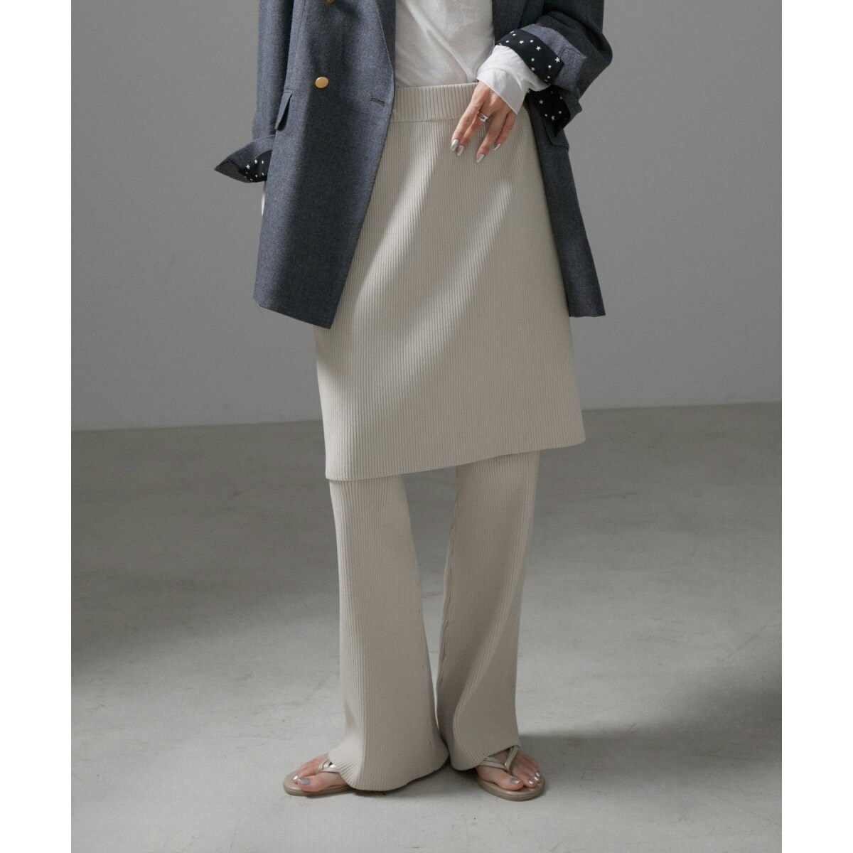 リブレギンス＋ミニスカートセット【洗える】 | サロン アダム エ ロペ