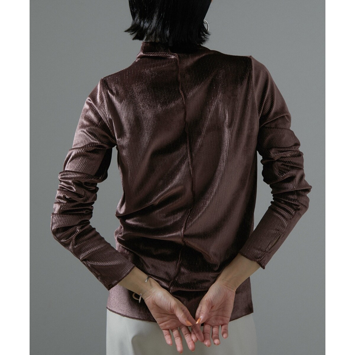 SALON adam et rope'｜【WEB限定】前後2WAYシアーラメベロア