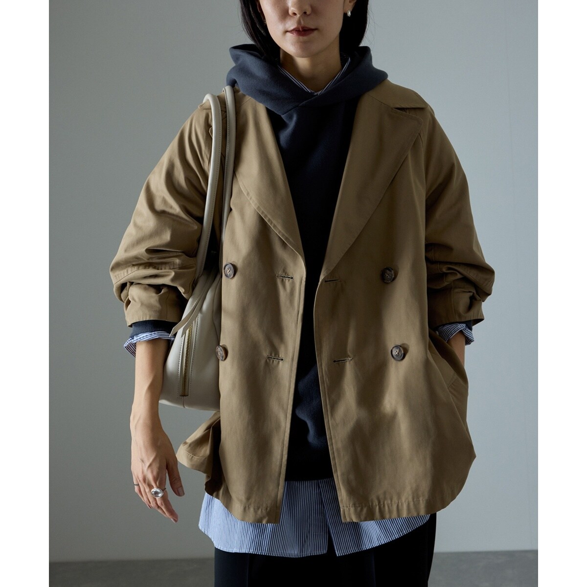 アダムエロペ ショートトレンチコート WEB限定】ショートトレンチジャケット | サロン アダム エ ロペ(SALON