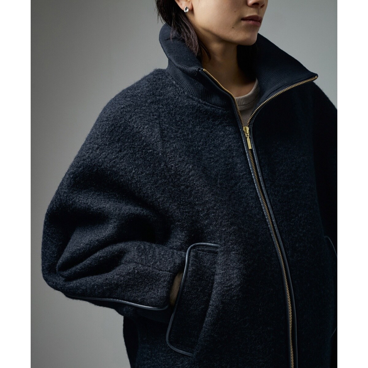 SALON adam et rope' ライトウェーブニットジップブルゾン 楽天市場】【SALE／30%OFF】【WEB限定】ライトウェーブニット