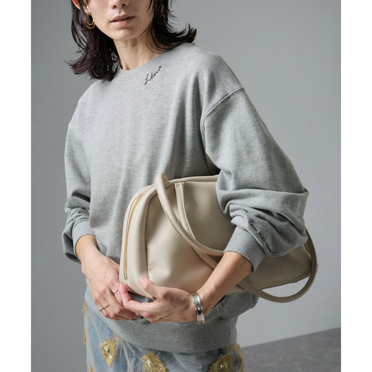 WEB限定】Lenaロゴ刺繍スウェット | サロン アダム エ ロペ(SALON adam