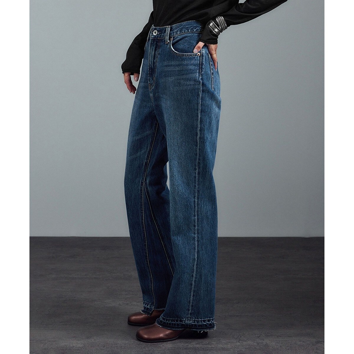 COTTON USA リメイクライクセミフレアデニム SALON adam et rope'（サロン アダム エ ロペ）の「COTTON USA
