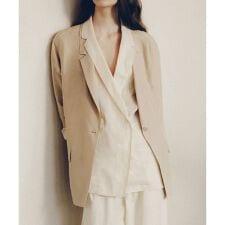 [25SS]GENTLE SILK ジャケット【セットアップ対応・洗える】