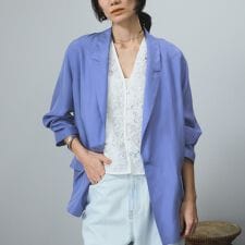 [25SS]GENTLE SILK ジャケット【セットアップ対応・洗える】