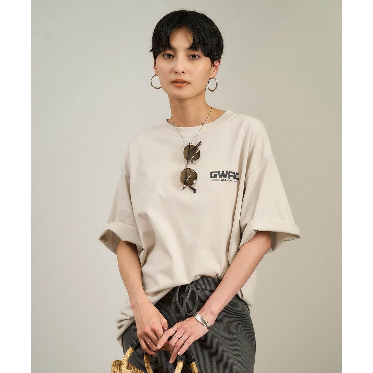 シェルスカラップTシャツ | サロン アダム エ ロペ(SALON adam