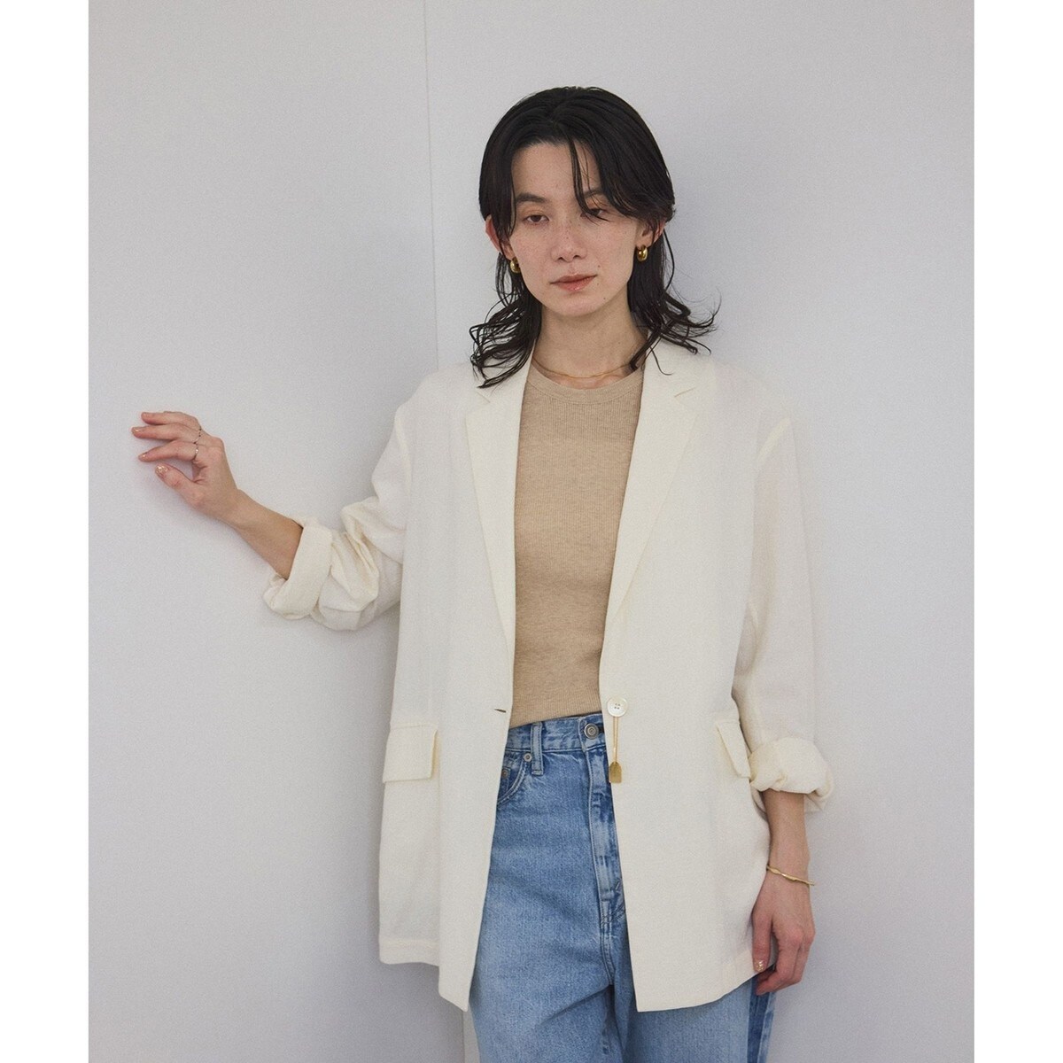 専用★極美品★アダムエロペ　オーガニックコットンダブルガーゼジャケット（洗える） 楽天市場】オーガニックコットンダブルガーゼジャケット［洗える