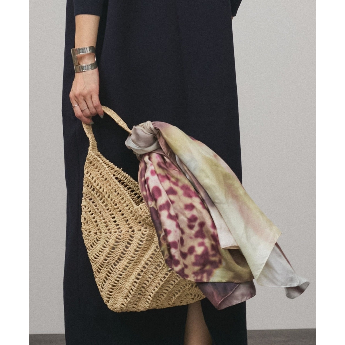 新品 FRAMeWORK アフリカンスクエア 別注ラフィアバッグ AFRICAN SQUARE/アフリカンスクエア】別注ラフィアBAG（かご