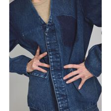 【J'aDoRe・店舗限定】【TANAKA（タナカ）】NO COLLOR JEAN JACKET/デ
