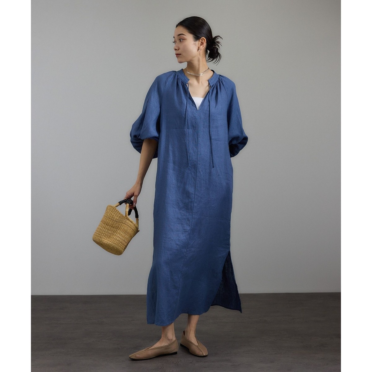 サロンアダムエロペワンピース　美品 サロン アダム エ ロペ SALON adam et rope' 【NIPPON CULTURE