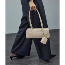 ミニポーチ付きスプリットレザーワイドバッグ / 追加