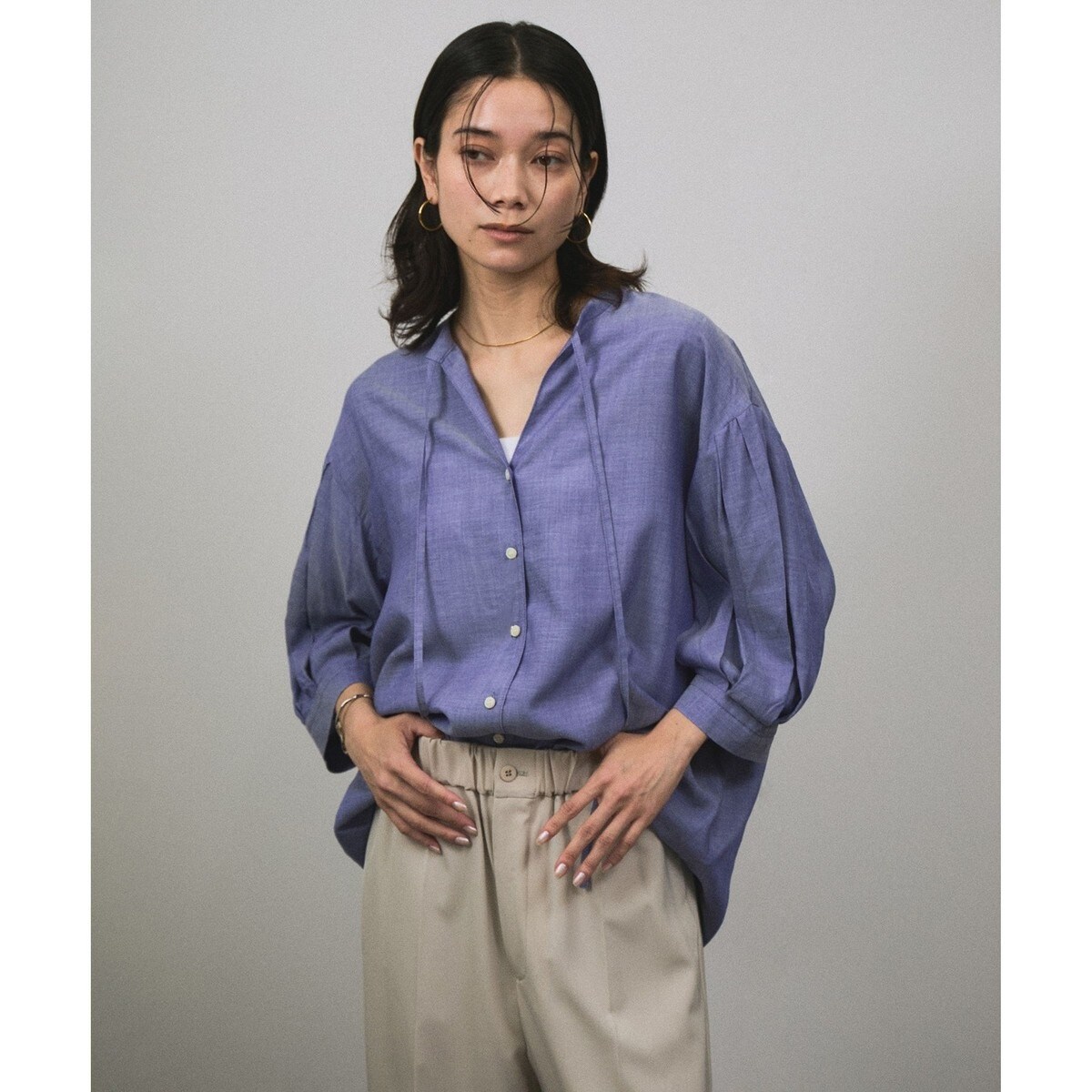 新品タグ付定価2万ほど！SALON adam et rope'＊プリントトップス SALON adam et ropé(サロン アダム エ ロペ) / 【duft（ドゥフト