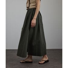 ウォーターリぺレントスリットギャザースカート［撥水］