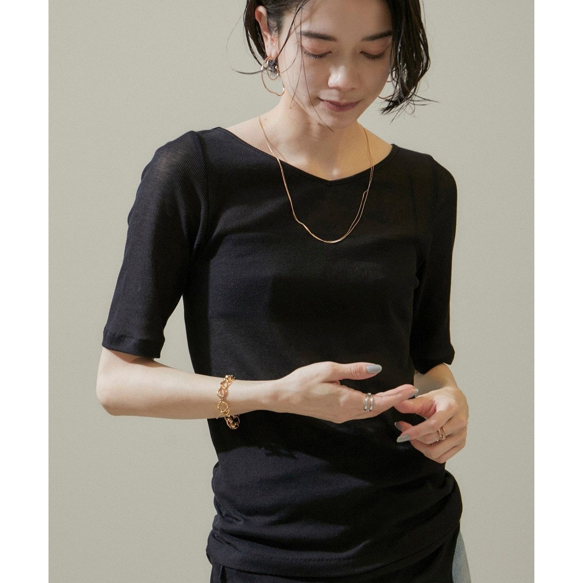 シェルスカラップTシャツ 2 | サロン アダム エ ロペ(SALON adam