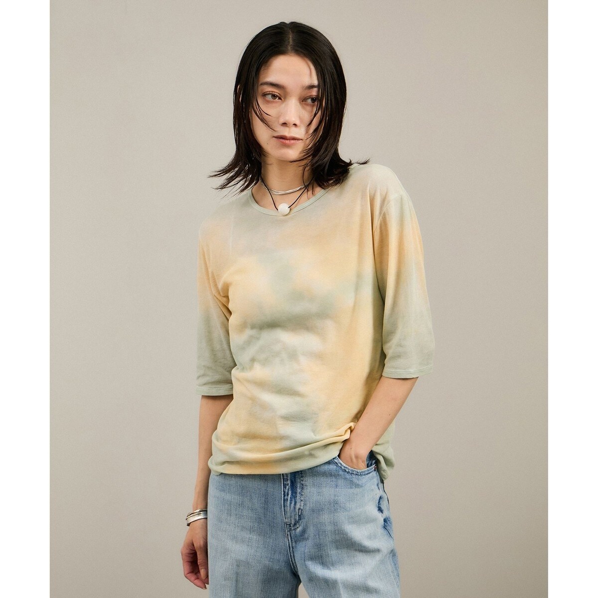 SALON adam et rope シェルスカラップTシャツ シェルスカラップTシャツ | サロン アダム エ ロペ(SALON adam