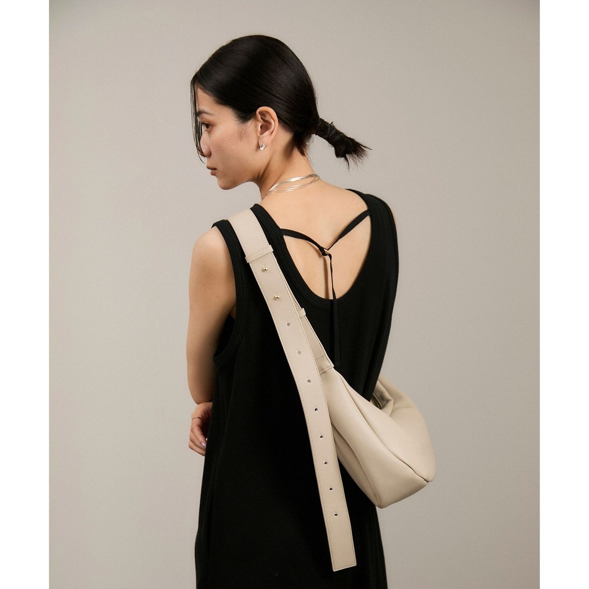 ご好評につき新色登場！]【WEB限定】ハーフムーンショルダーバッグ4