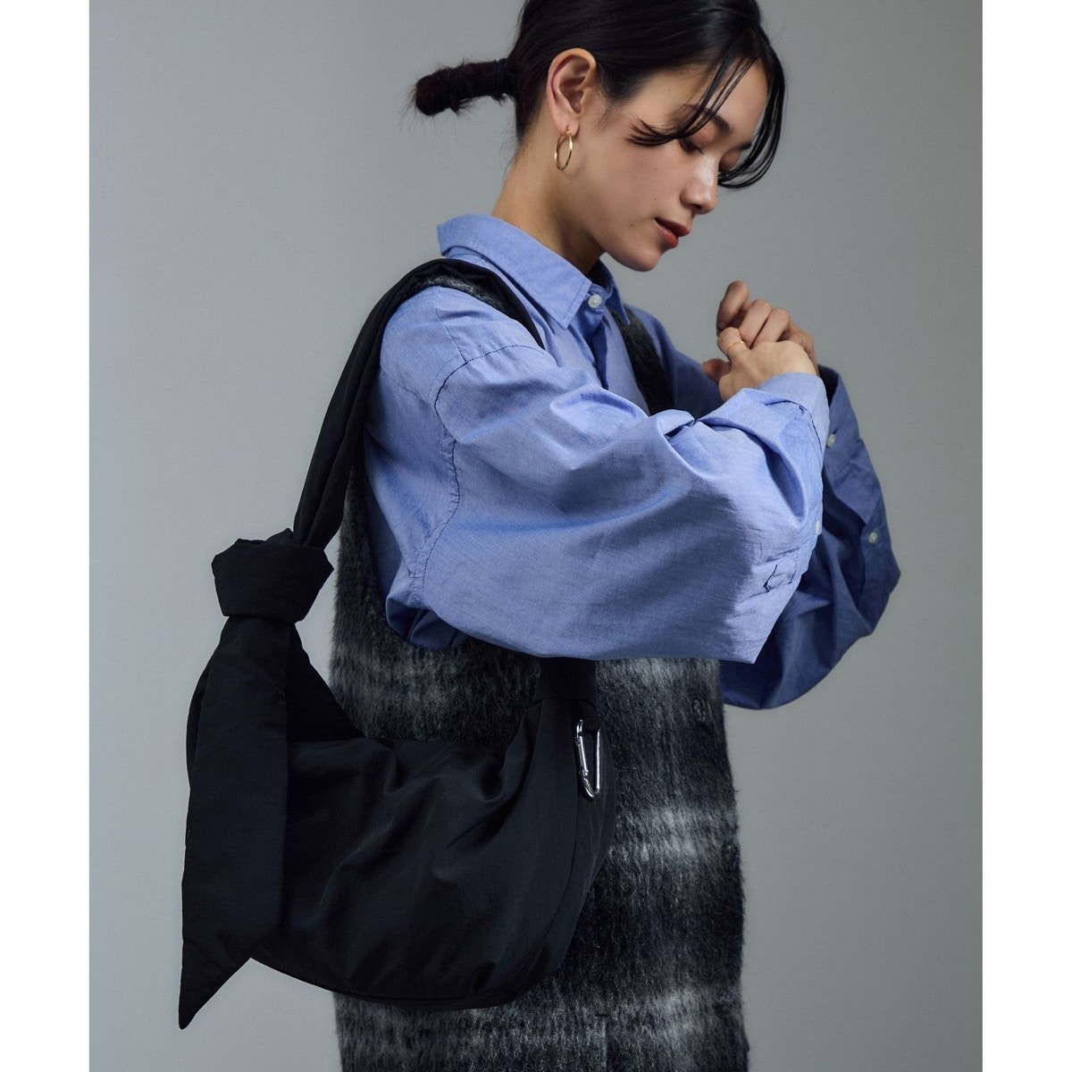 【大人気】HUNTER アダムエロぺ別注 ブラック ナイロン ショルダーバッグ 大人気】HUNTER アダムエロぺ別注 ブラック ナイロン ショルダー