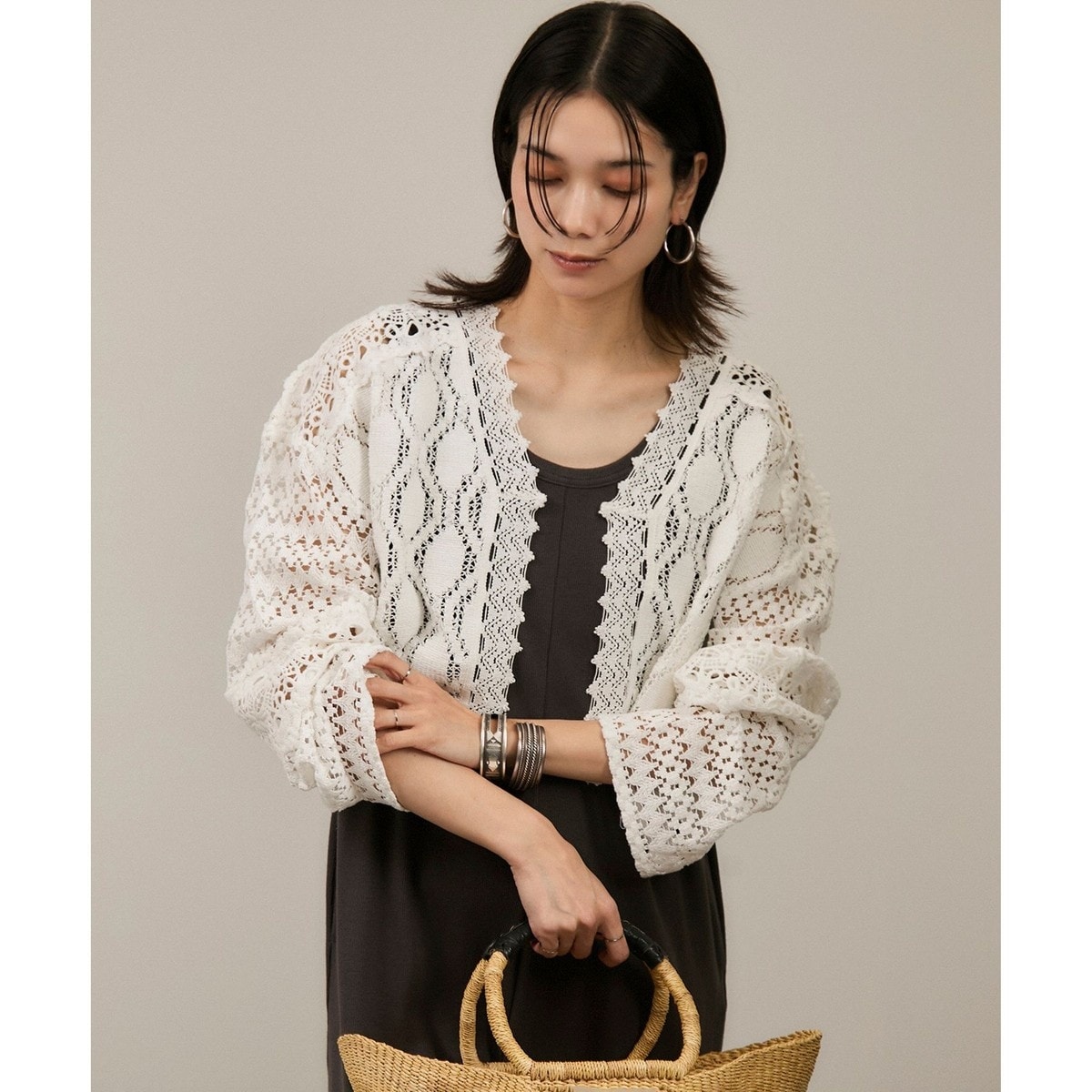 WEB限定】メッシュニットブルゾン | アダムエロペ(ADAM ET ROPE