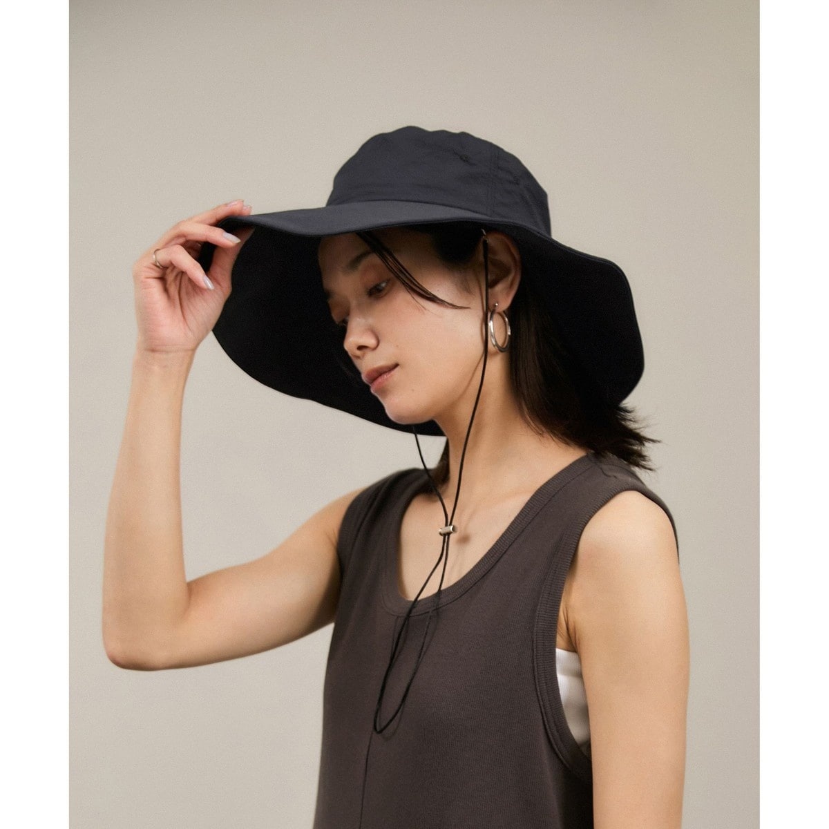 追加・WEB限定】2WAYレイヤーハット［接触冷感・洗える・撥水