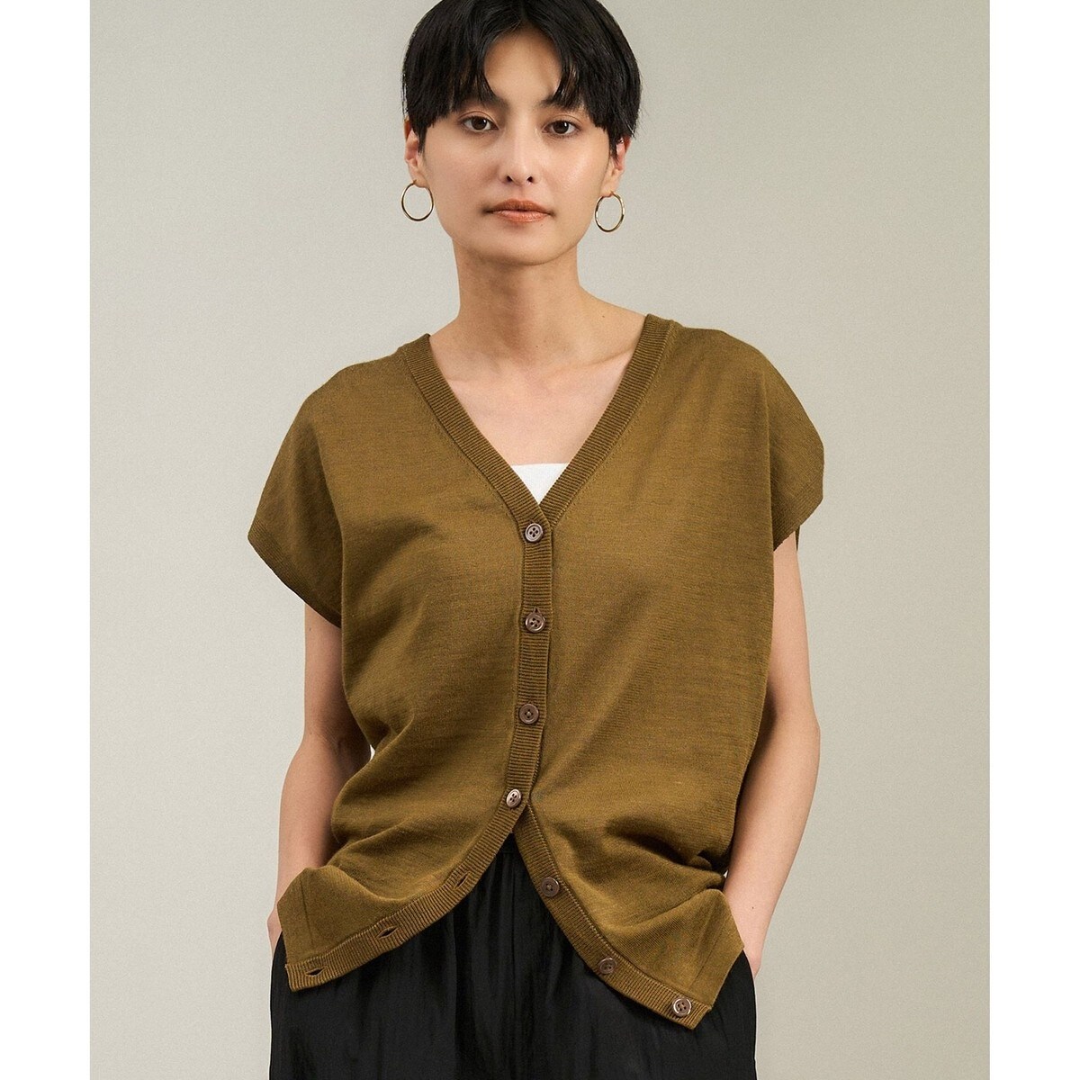 マルチWAYシアートリコットベロアカーディガン | アダムエロペ