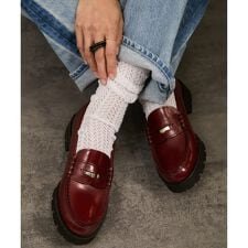 【HARUTA（ハルタ） for SALON】別注ガラスレザーローファー