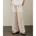 crinkle crinkle crinkle】別注3D刺繍サイドフリルパンツ | サロン  