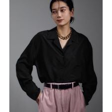 [25AW]GENTLE SILK オープンカラーシャツ【セットアップ対応・洗える】