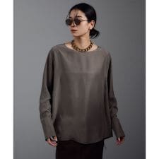 [25AW]GENTLE SILK ロングスリーブプルオーバー【セットアップ対応・洗える】