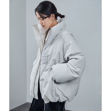 GREENDOWN（グリーンダウン）]撥水加工スタンドカラーダウンジャケット 