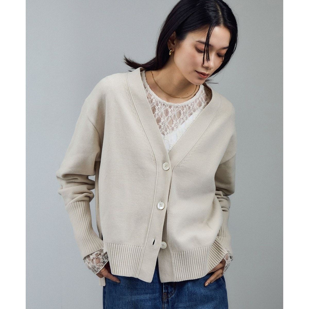 ドライコットンVネックカーディガン | イエナ(IENA) | マルイウェブ