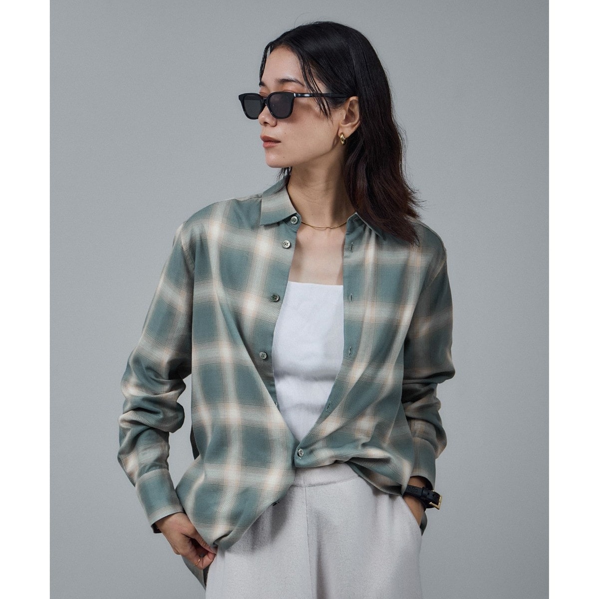 AAYUSHI/アユーシ 別注 フロントピンタックペプラムブラウス | イエナ