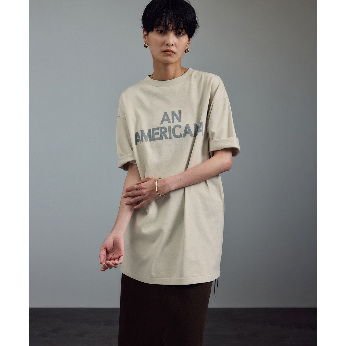 Americana for SALON別注ロゴTシャツサロン アダム エ ロペ Americana（アメリカーナ） for SALON】別注ロゴTシャツ