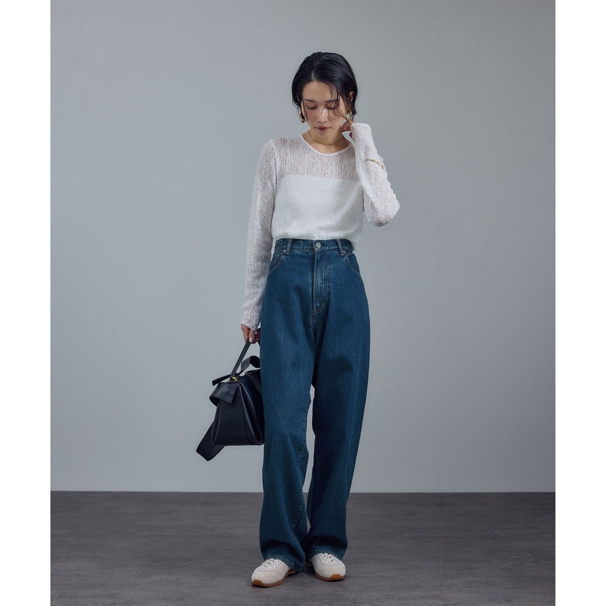 KURO for SALON別注クロスデニムパンツ KURO for SALON（クロ）】別注クロスデニムパンツ | サロン アダム エ