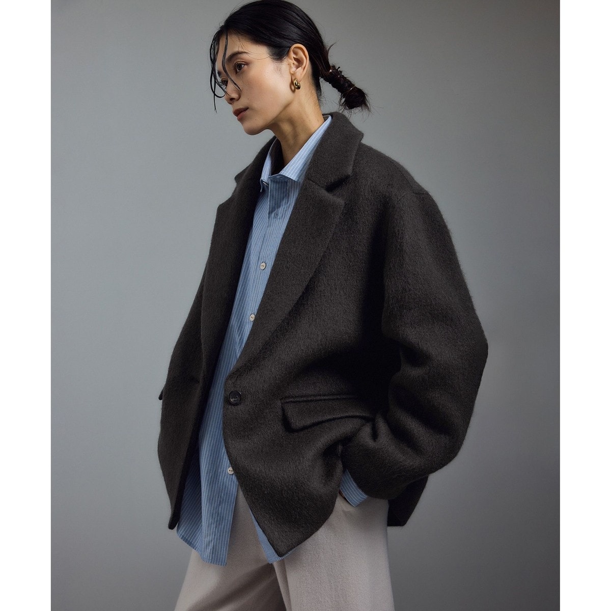 シアーストライプ/ムジ ドルマンジャケット | ジャーナルスタンダード