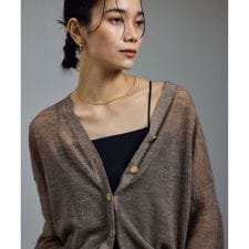 ベア天カップ付きベアトップキャミソール［UVケア・接触冷感］