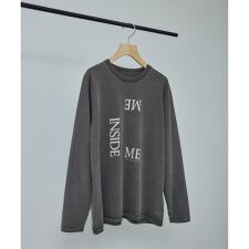 Vintageライクin me プリントロングスリーブT / ロンT