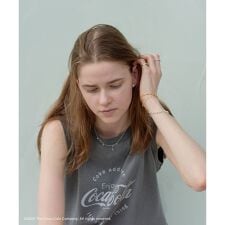 Coca-Cola ビンテージライクノースリーブTシャツ