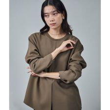 ダブルクロスロングTシャツブラウス / セットアップ対応