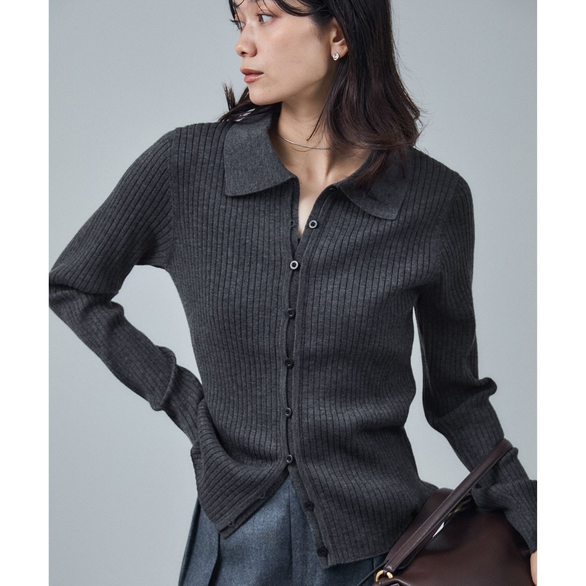 WEB限定】シャギークルーネックニットプルオーバー | サロン