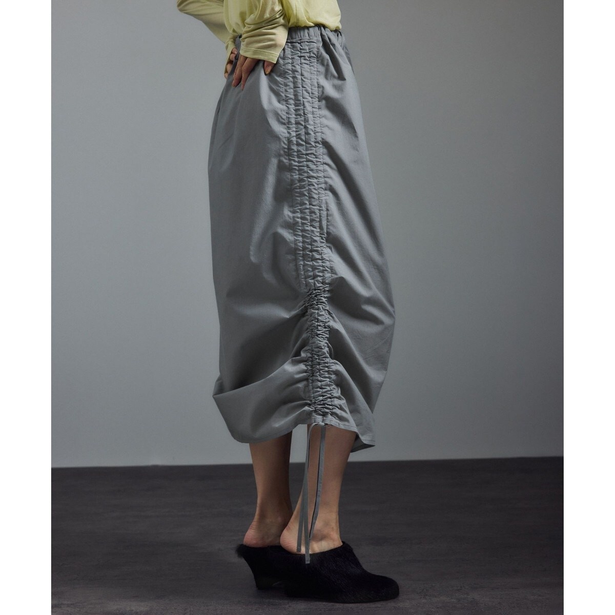 スカート BASERANGE / PICTORIAL STRAP SKIRT BASERANGE（ベースレンジ）の「BASERANGE PICTORIAL STRAP SKIRT