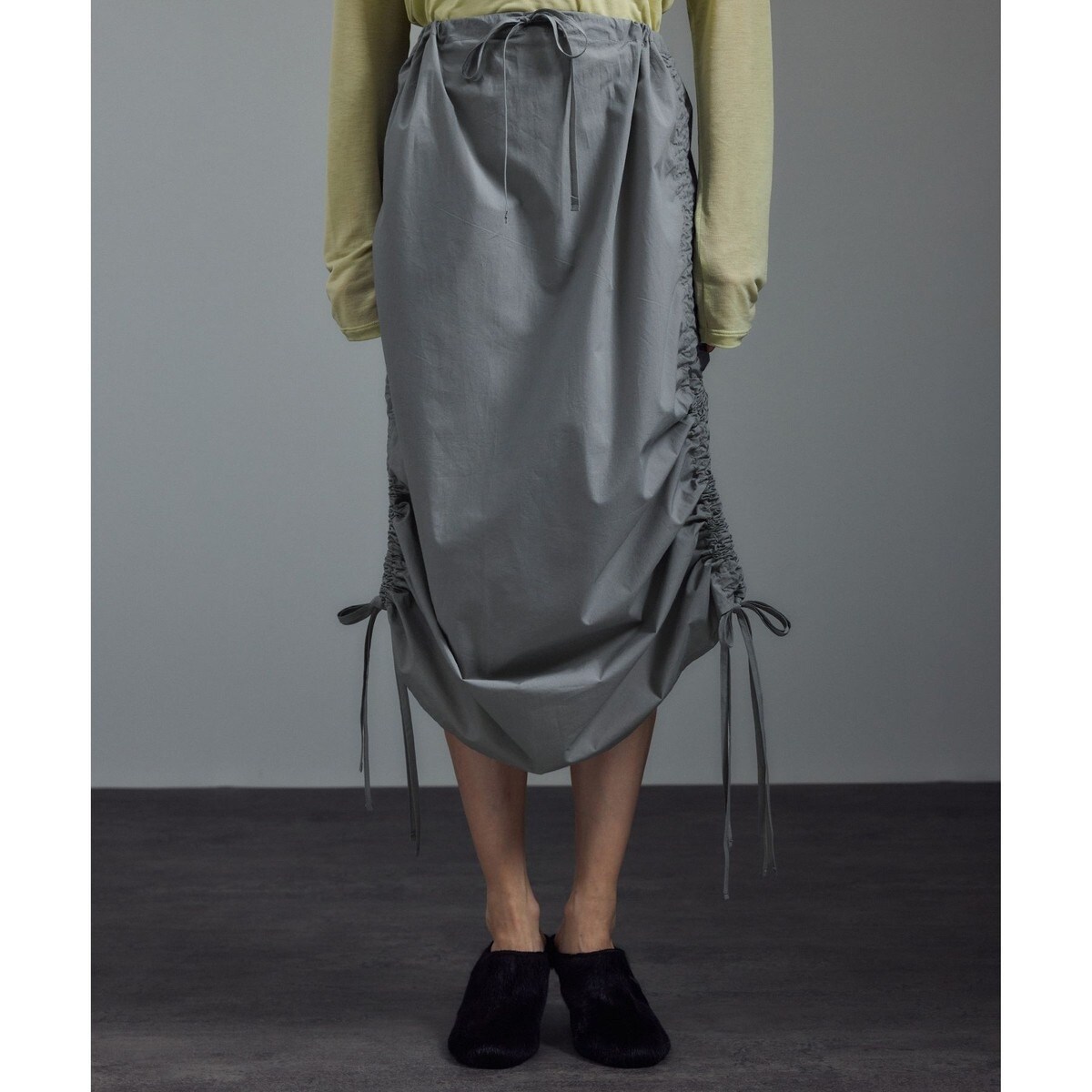 スカート BASERANGE / PICTORIAL STRAP SKIRT BASERANGE（ベースレンジ）の「BASERANGE PICTORIAL STRAP SKIRT