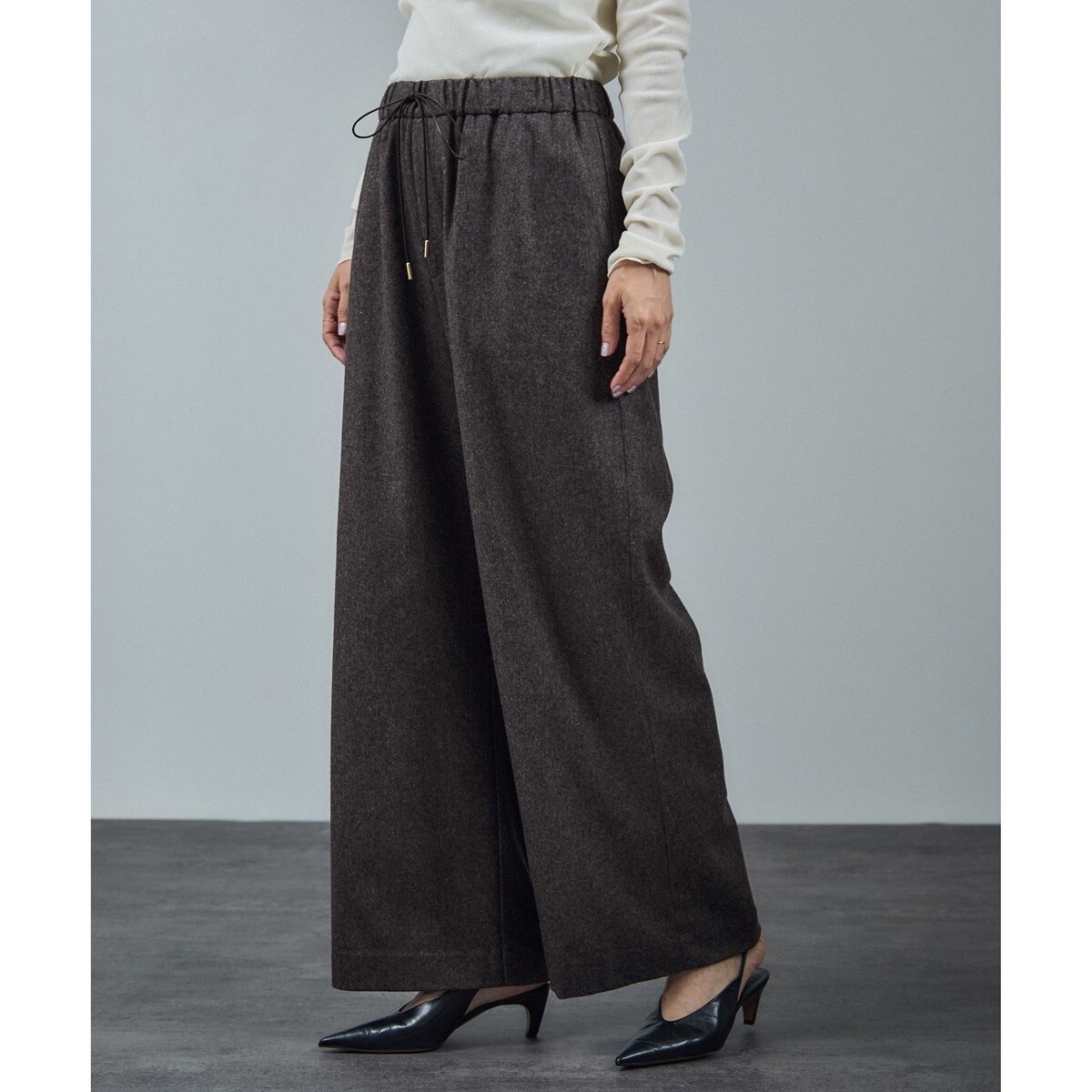 WEB限定】【LILY BROWN×MARY QUANT】デイジー柄ワイドデニムパンツ