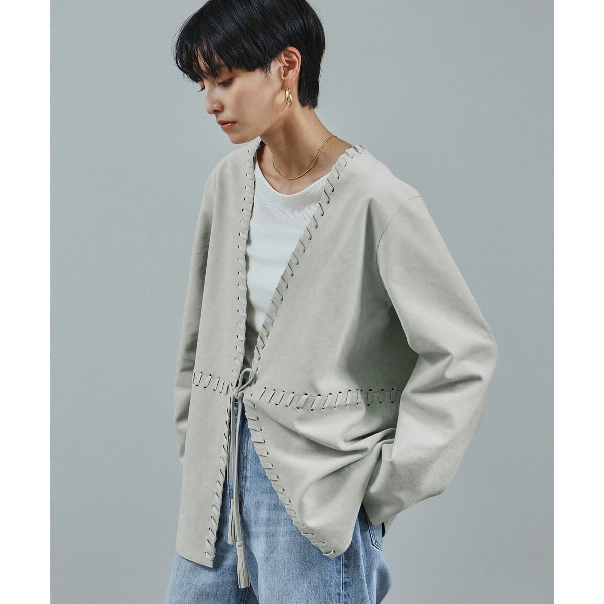 サロン アダム エ ロペ(SALON adam et rope') レディース ノーカラー