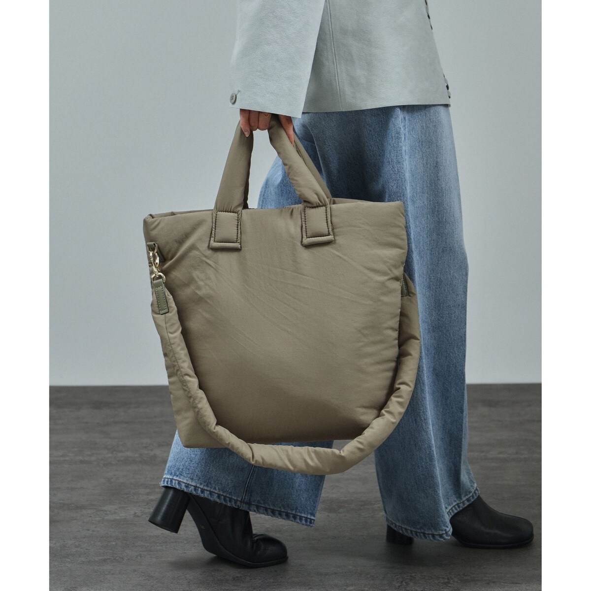 未使用品　サロンアダムエロペ　パフナイロントートバッグ SALON adam et rope'｜【WEB限定】パフナイロントートバッグ 4