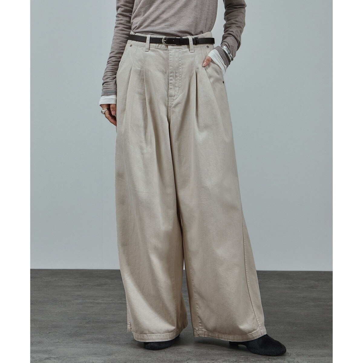 USAコットンセンタープレスバギーデニム［セットアップ対応］ | サロン