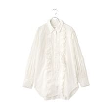 【crinkle crinkle crinkle】フロントスカラップリボンブラウス