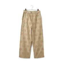 【crinkle crinkle crinkle】3Dエンブロイダリーツイルイージーパンツ